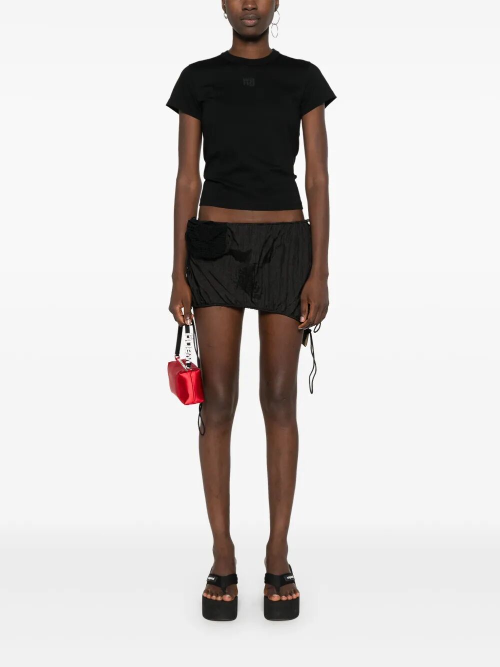 Alexander Wang Women Essential Jsy Shrunken Tee W/Puff Logo