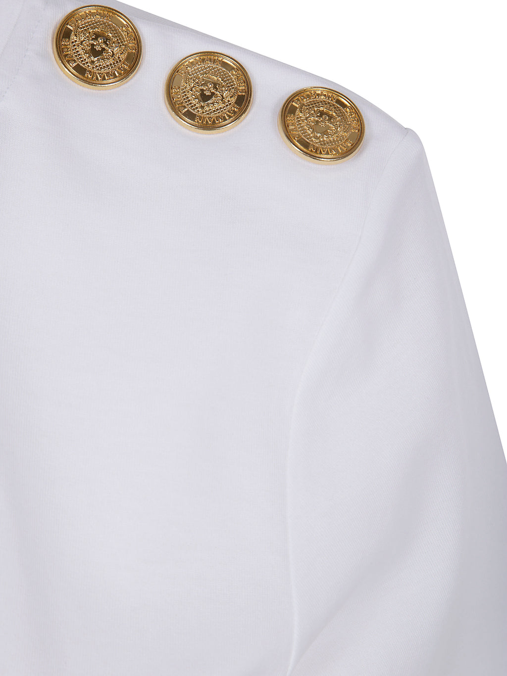 Balmain Women 3 Buttons Balmain Printed T-Shirt