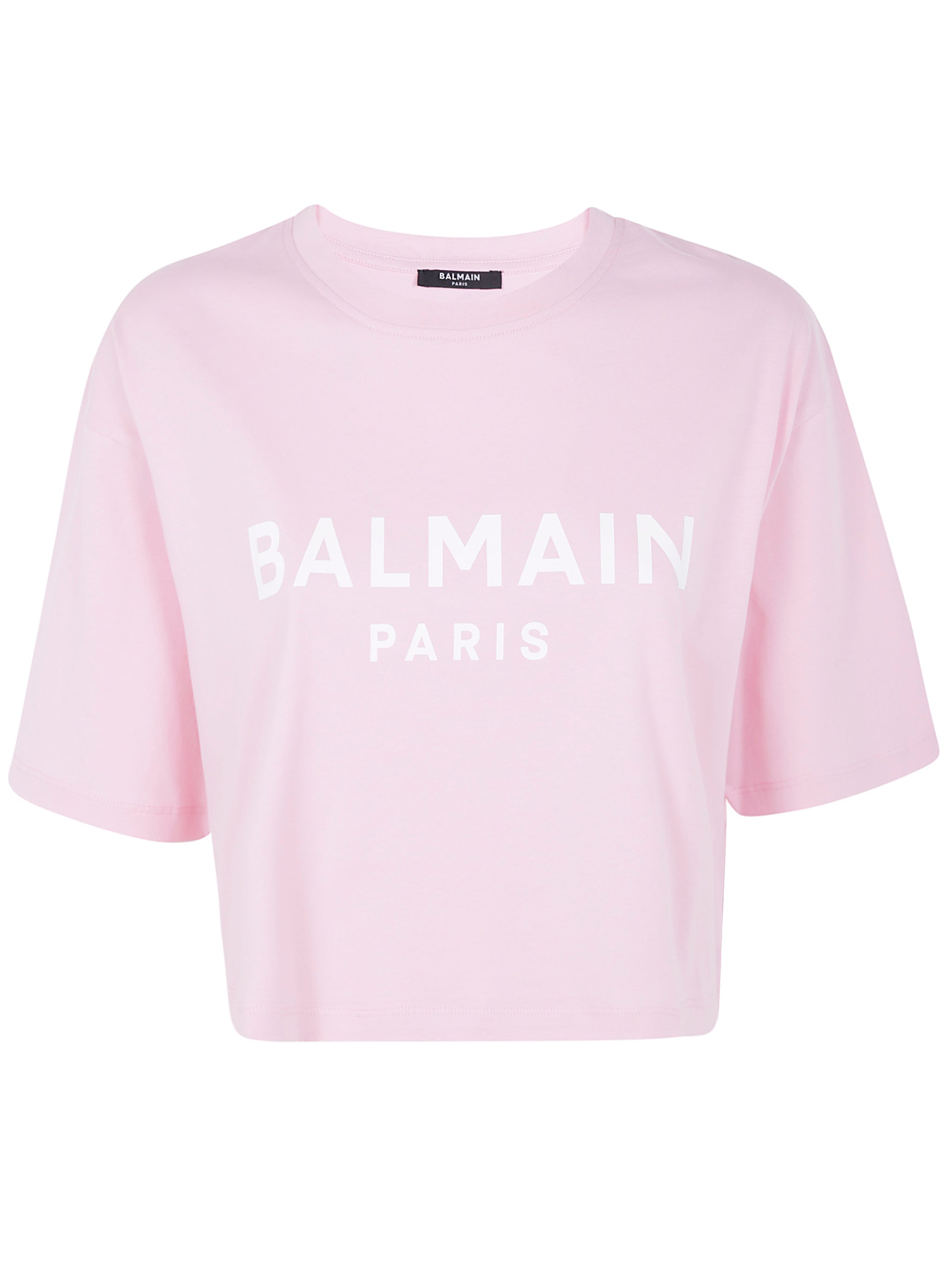 Balmain Women Balmain Printed Cropped T-Shirt