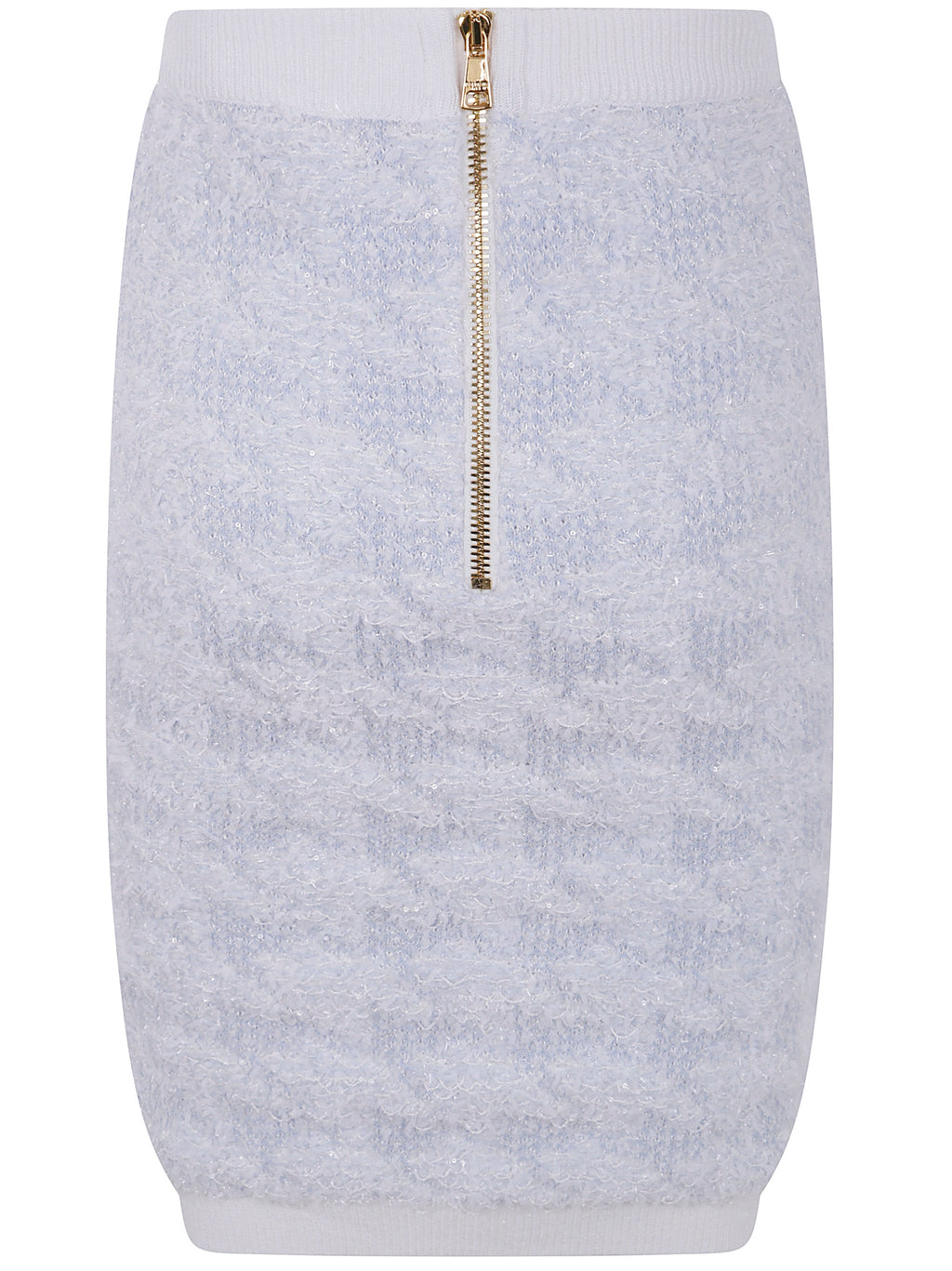 Balmain Women Buttoned Tweed Knee Lenght Skirt