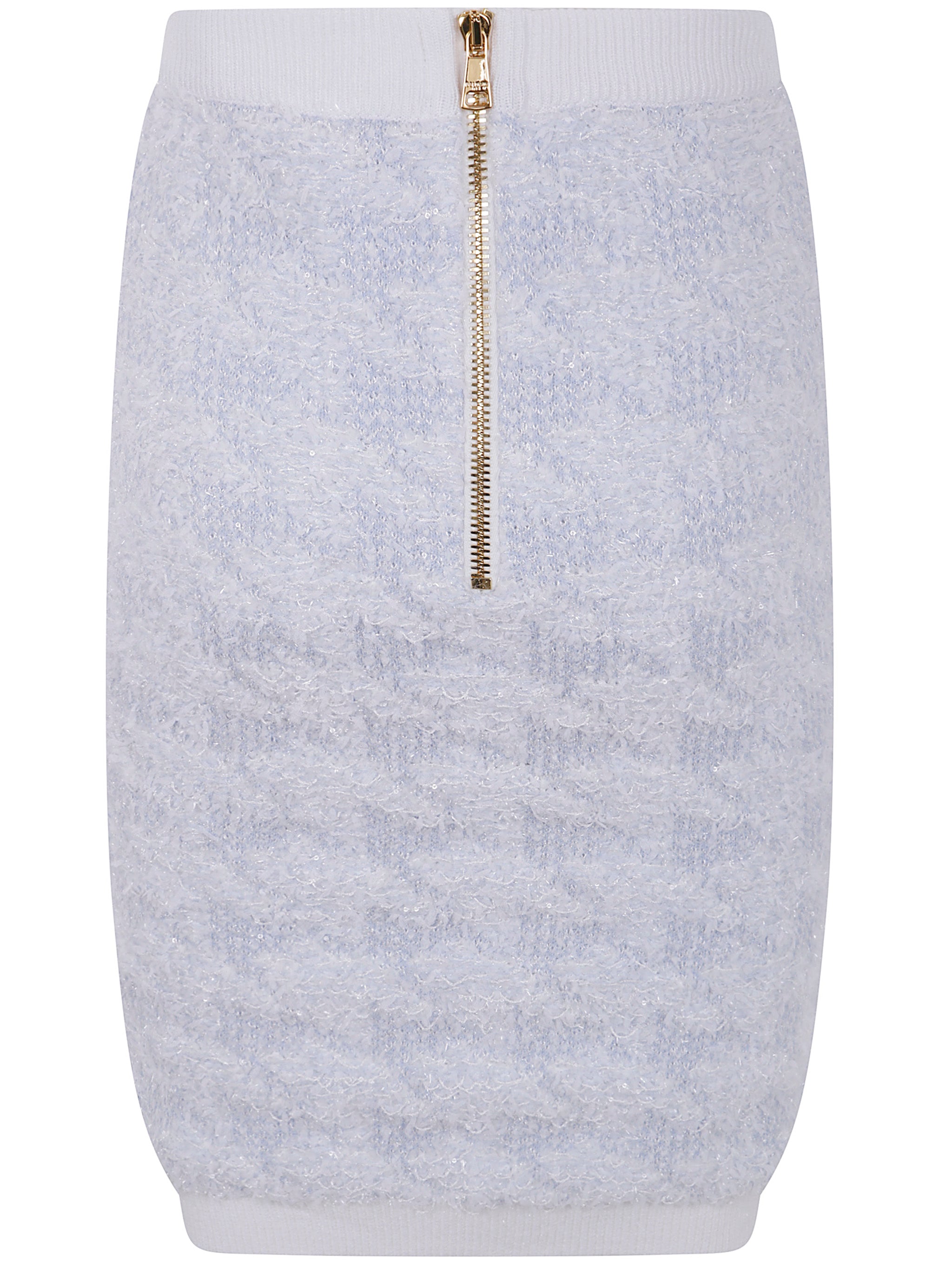 Balmain Women Buttoned Tweed Knee Lenght Skirt