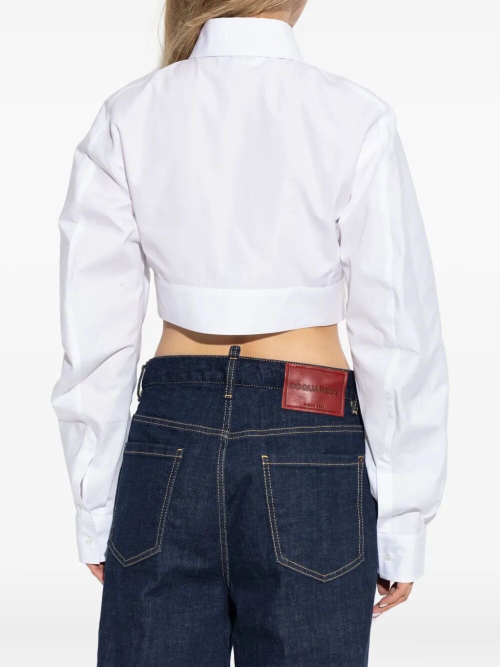 Dsquared2 Women Rounded Cropped Shirt