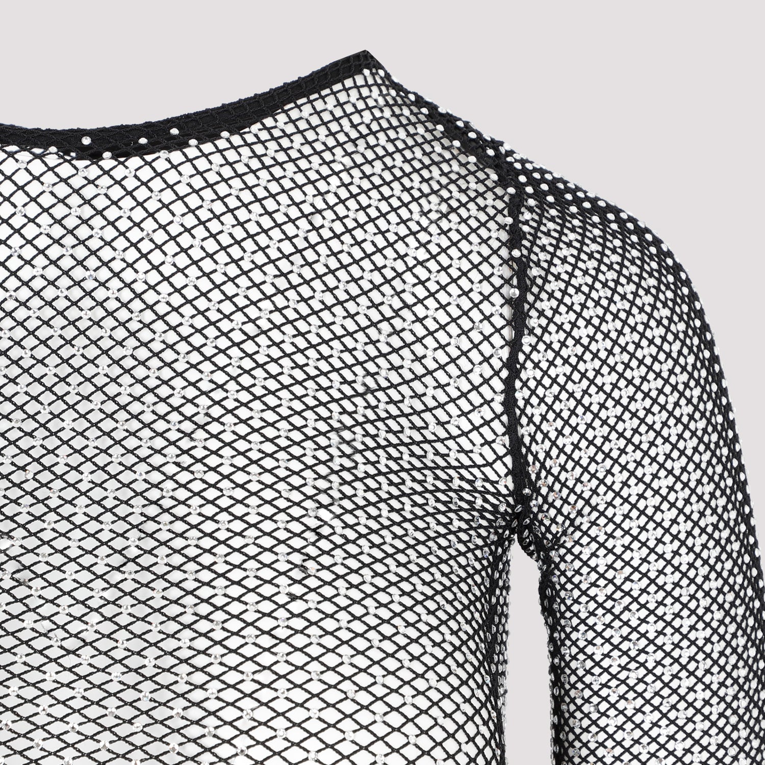 Balenciaga Crystal Mesh Mini Top Women