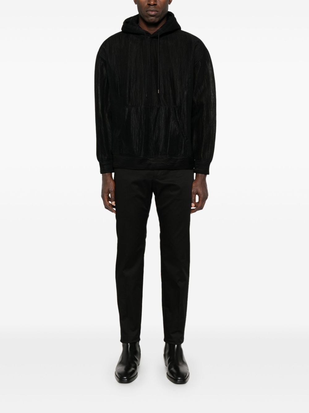 Dolce & Gabbana Men Logo-Embroidered Tapered Leg Cotton Trousers