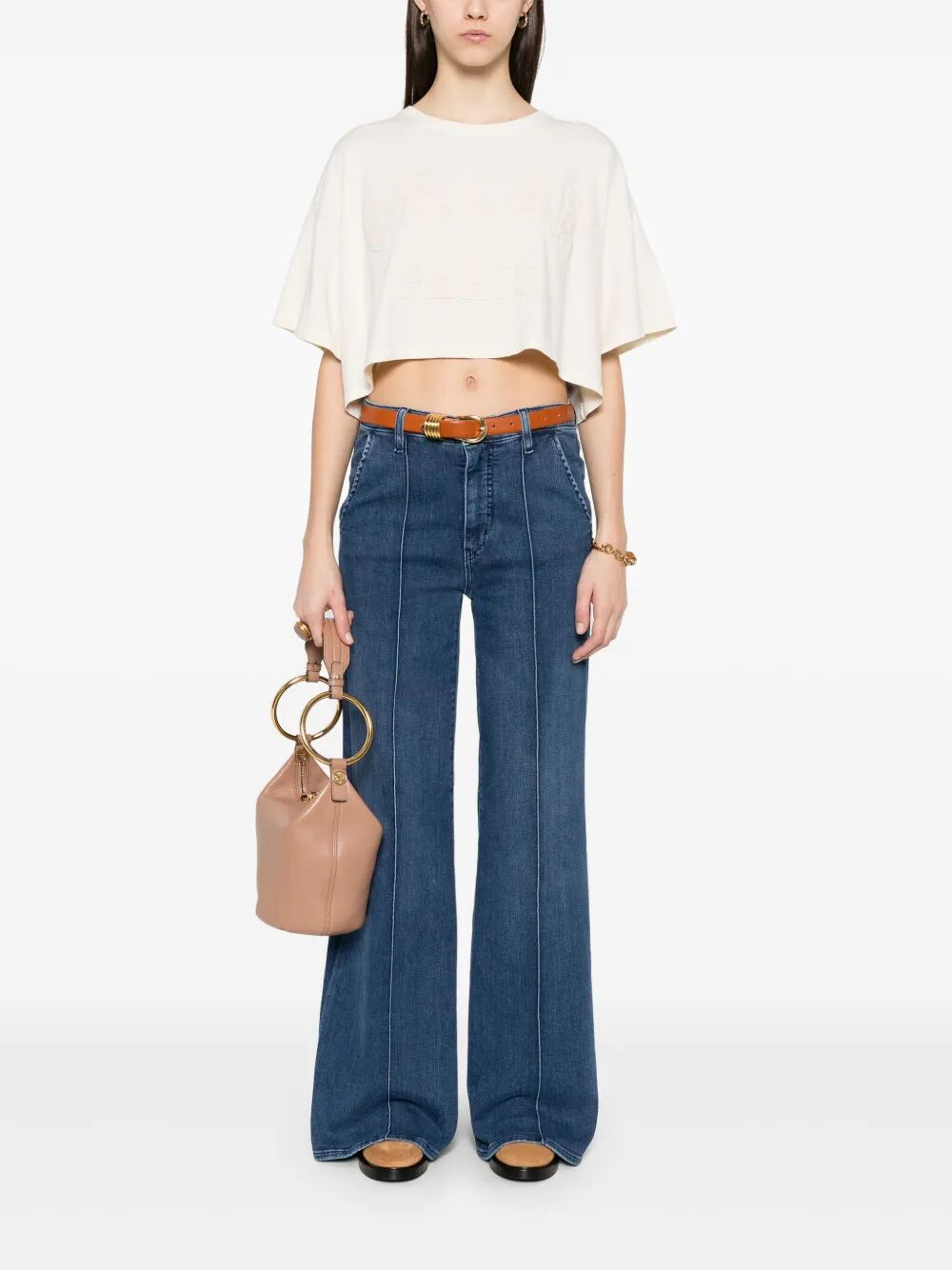 Chloe Women Oversize Crop Top