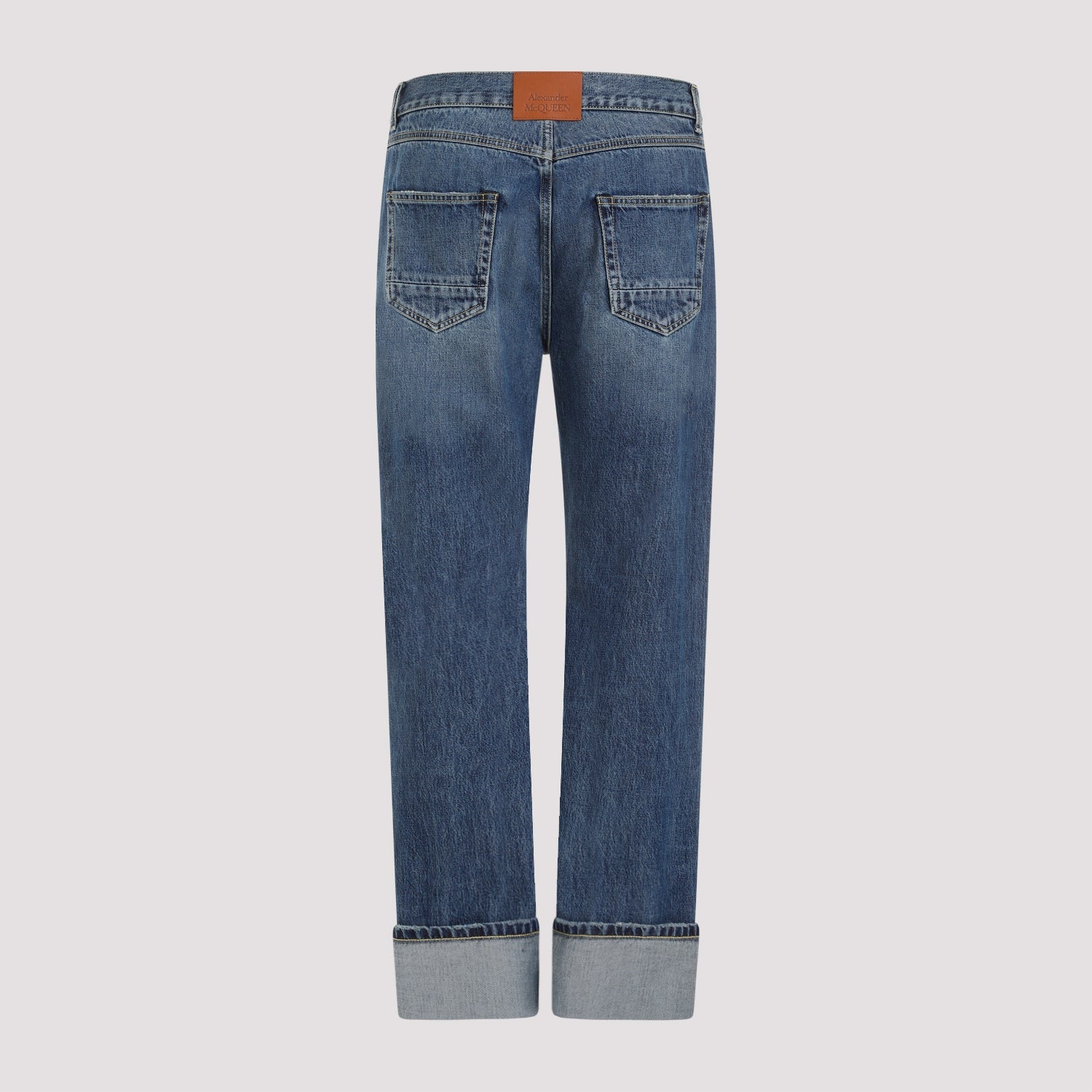Alexander Mcqueen Turn Up Jeans Men
