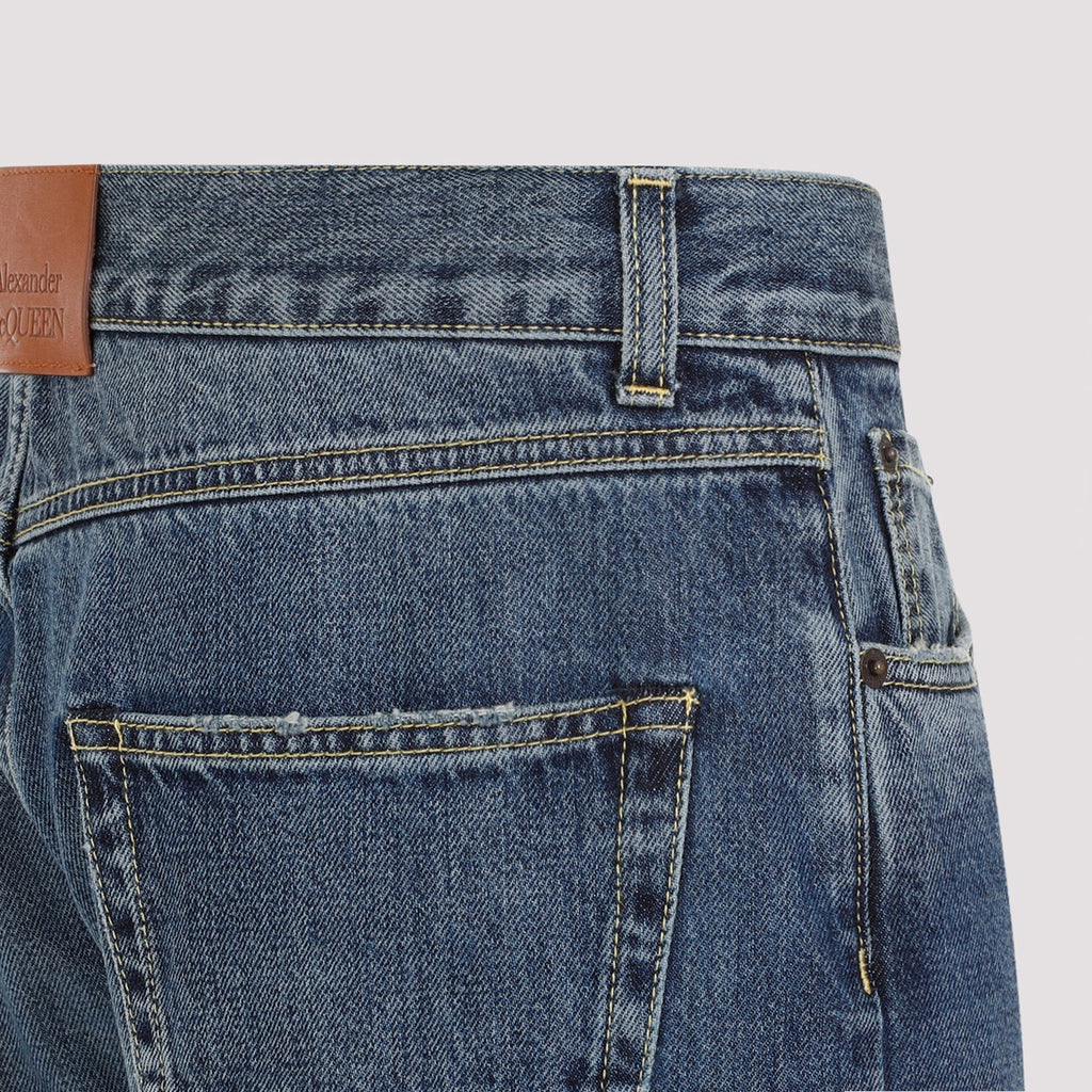 Alexander Mcqueen Turn Up Jeans Men