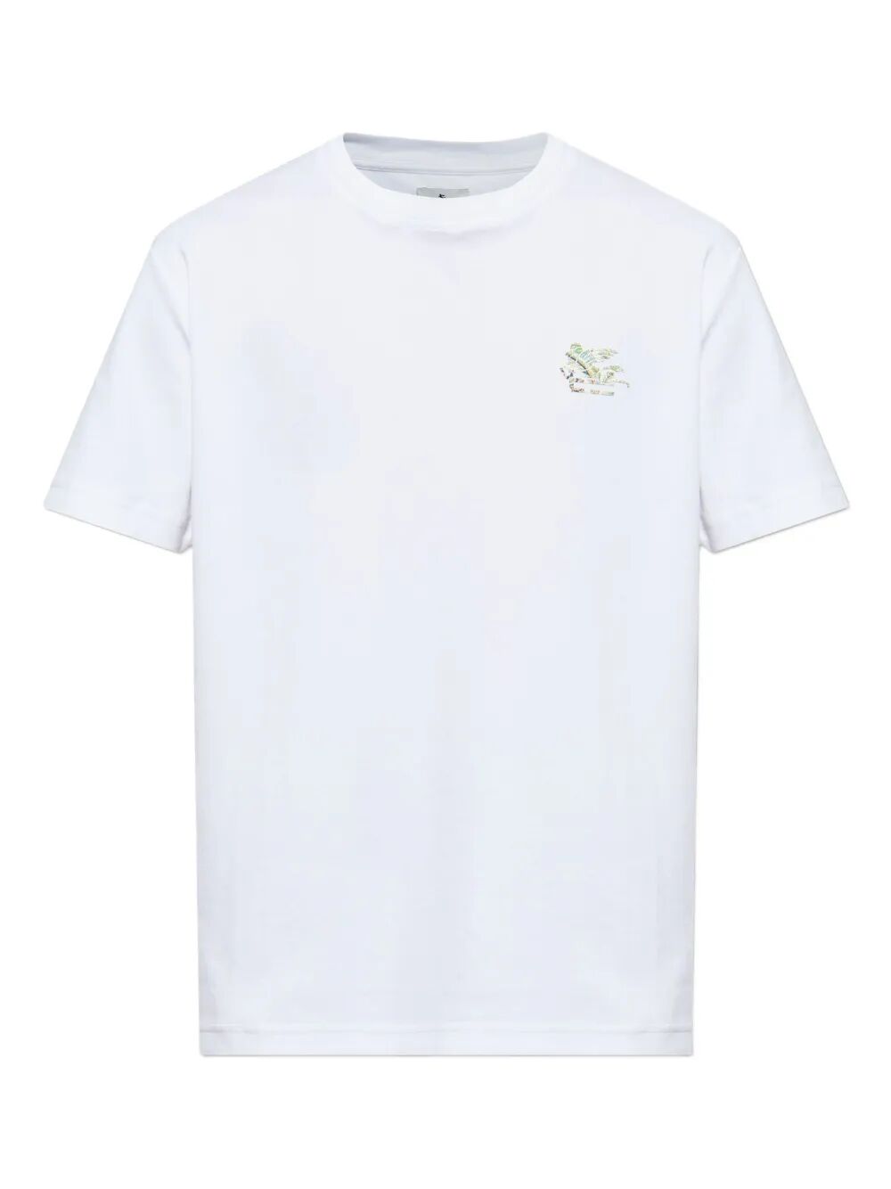Etro Men Pegaso Embroidery Cotton T-Shirt