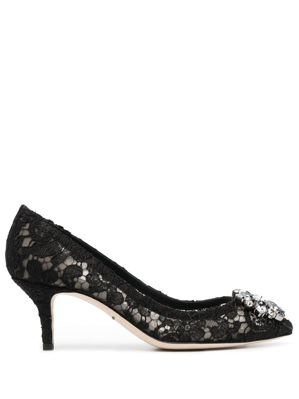 Dolce & Gabbana Women Lace Rainbow Pumps With Brooch Detailing