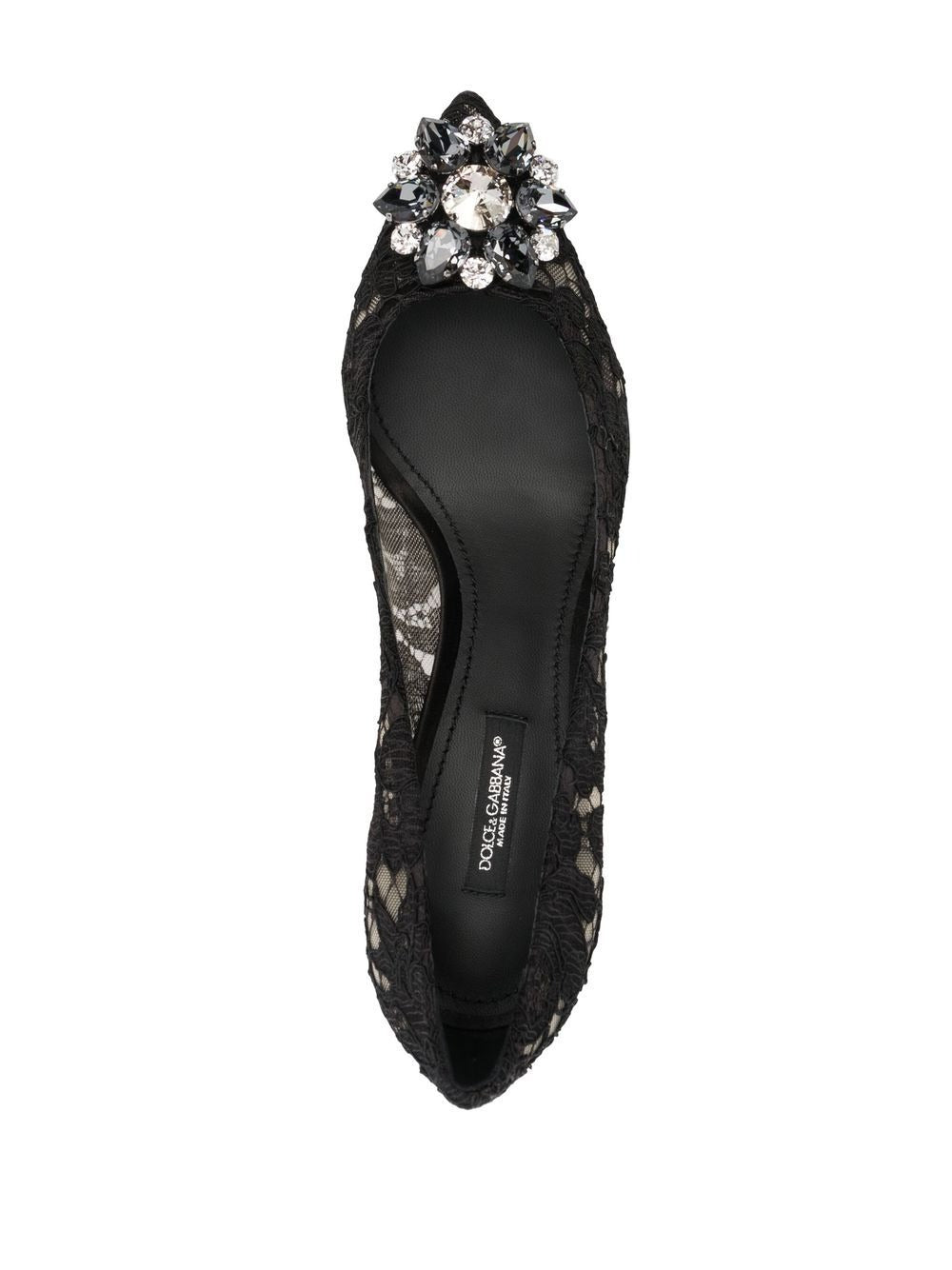 Dolce & Gabbana Women Lace Rainbow Pumps With Brooch Detailing
