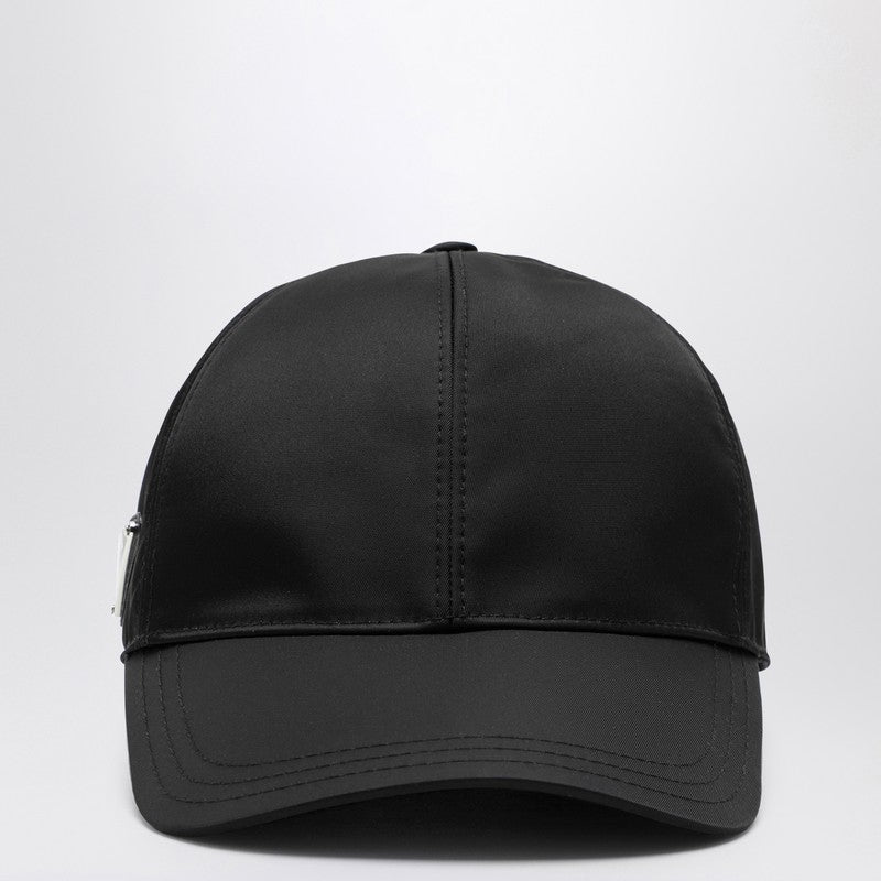 Prada Black Nylon Baseball Cap Men
