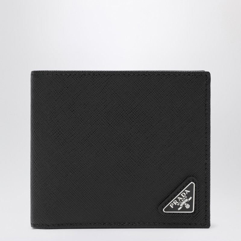 Prada Black Saffiano Horizontal Wallet Men