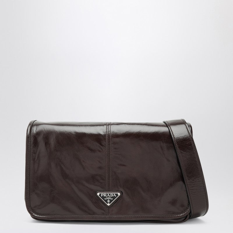Prada Brown Shoulder Bag With Flap Men