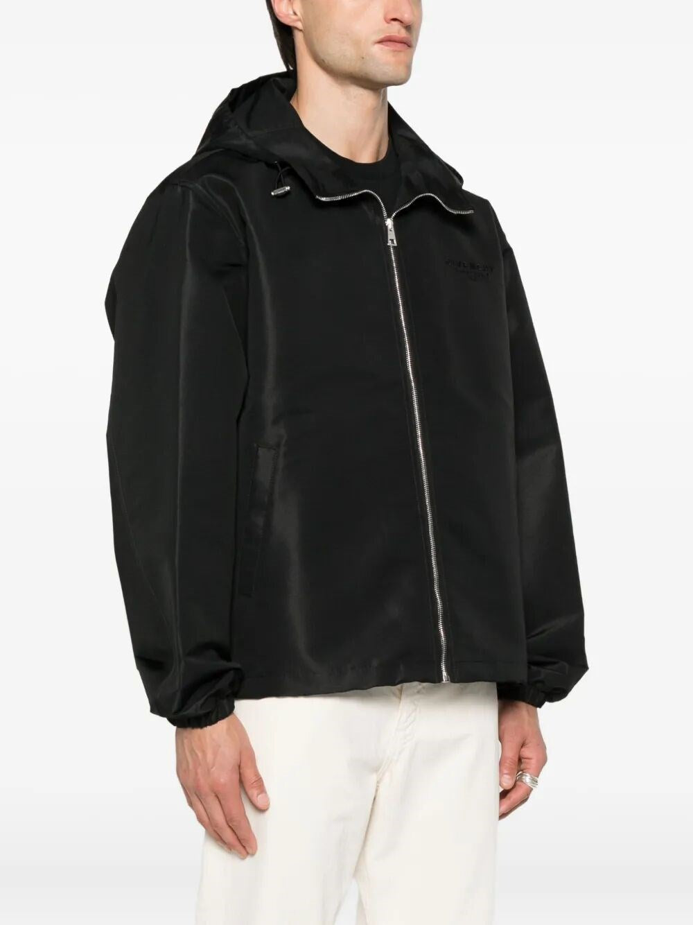 Givenchy Men `Polyfaille` Hoodie Windbreaker