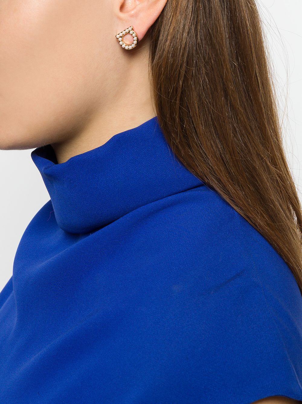 Brincos Ferragamo Gancini com Pérolas para Mulheres