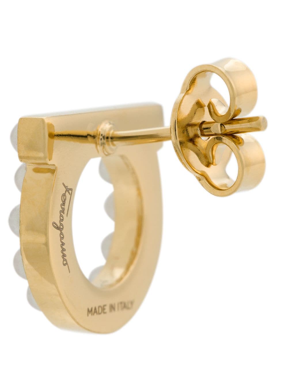 Brincos Ferragamo Gancini com Pérolas para Mulheres