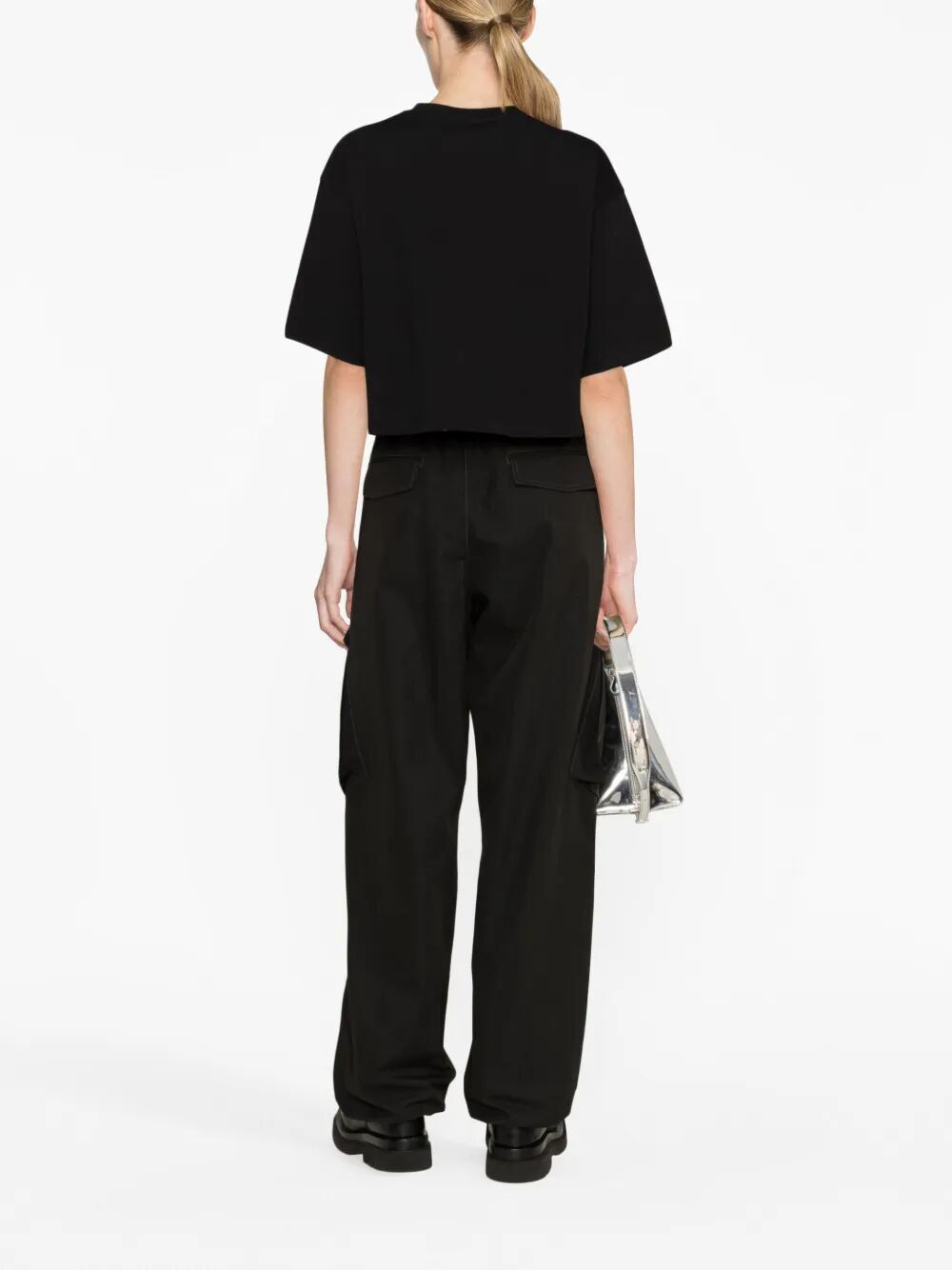 Balmain Women Balmain Printed Cropped T-Shirt