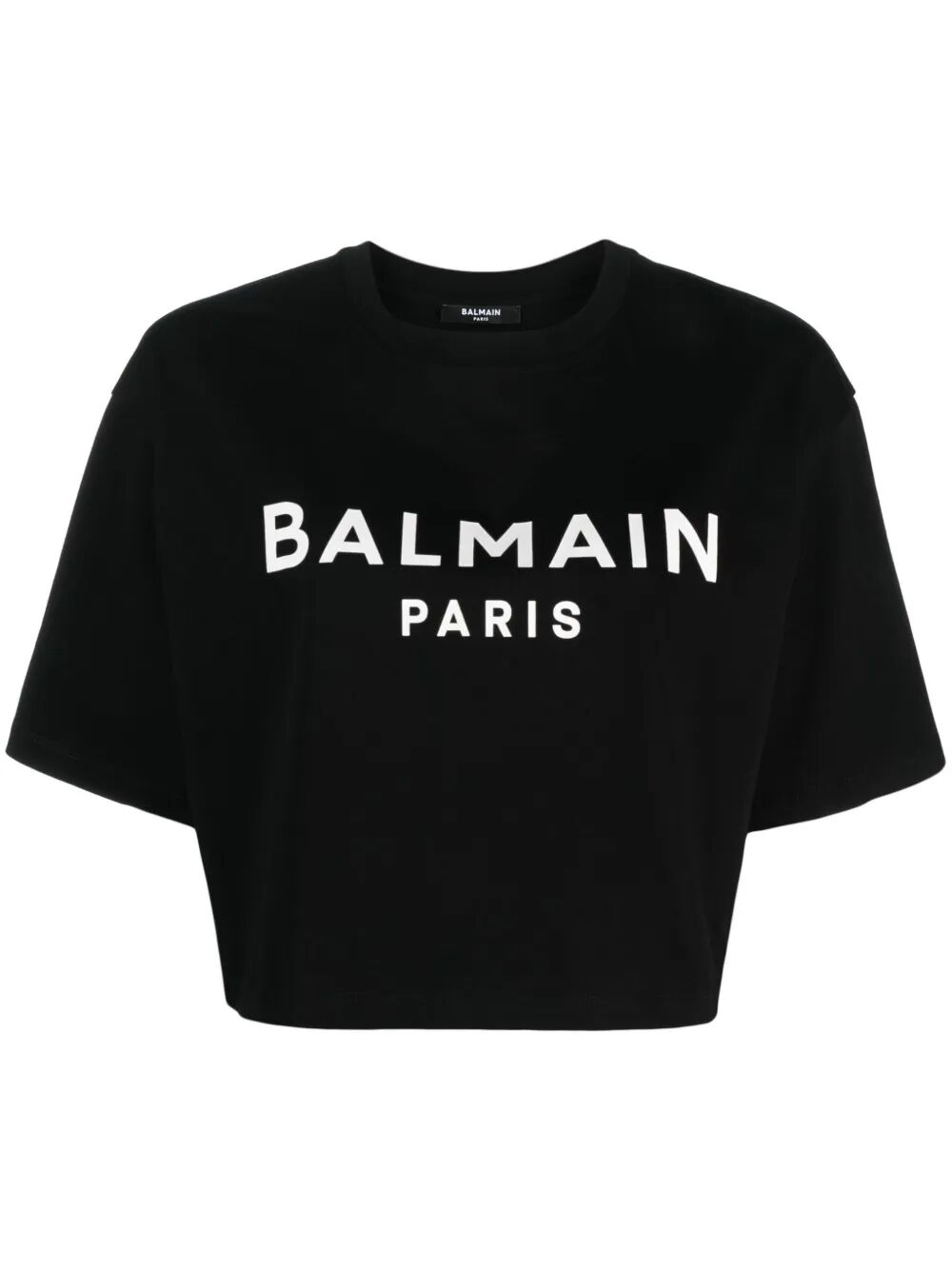 Balmain Women Balmain Printed Cropped T-Shirt