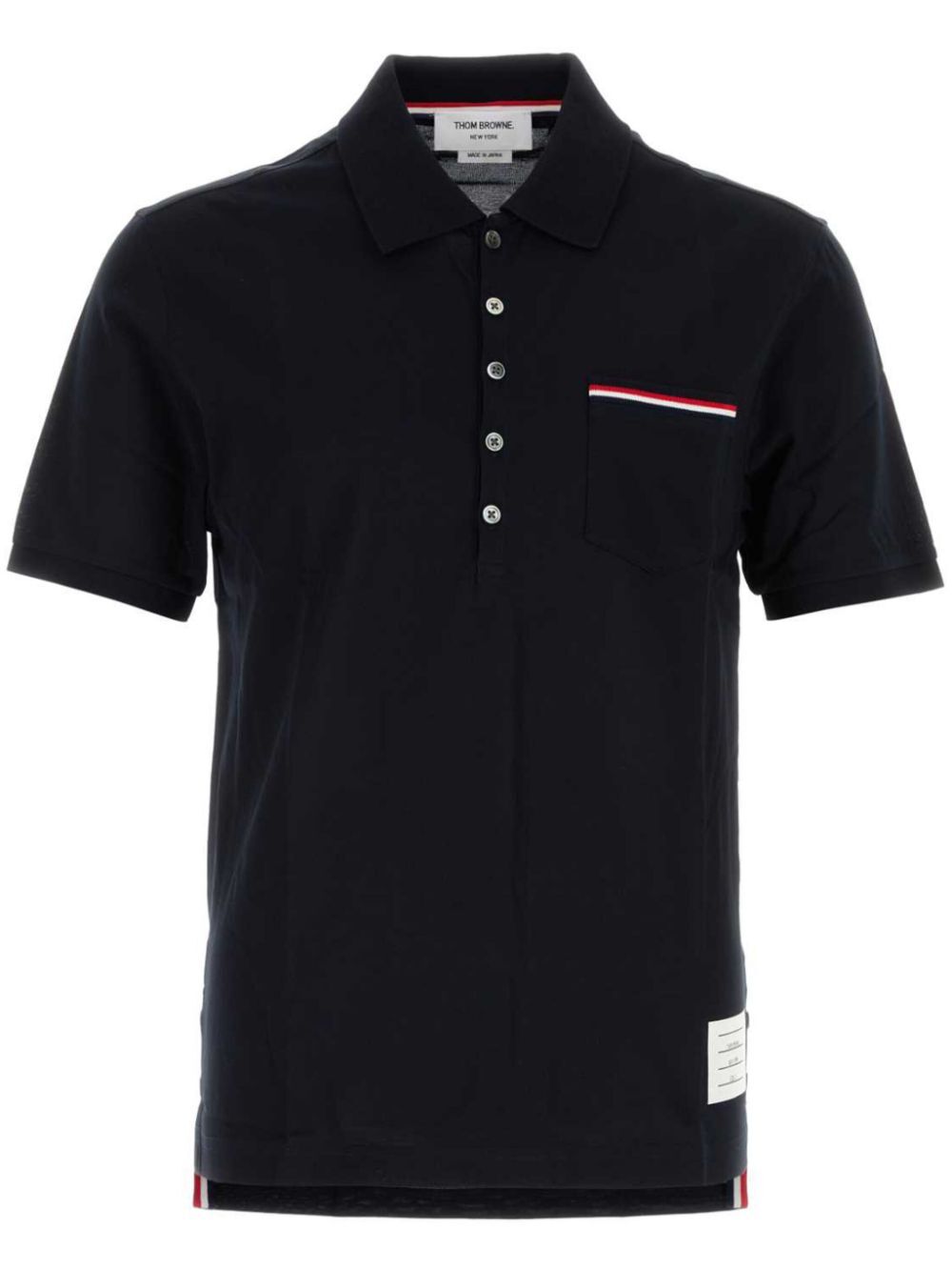 Thom Browne Men Pique Pocket Polo