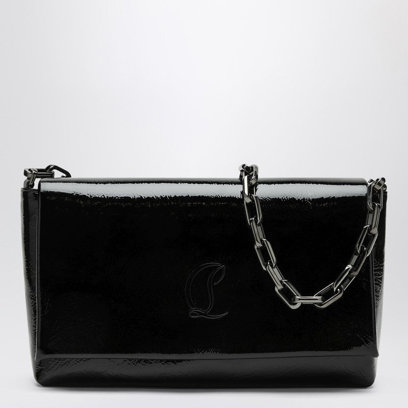 Christian Louboutin Loubi54 Black Patent Leather Clutch Bag Women
