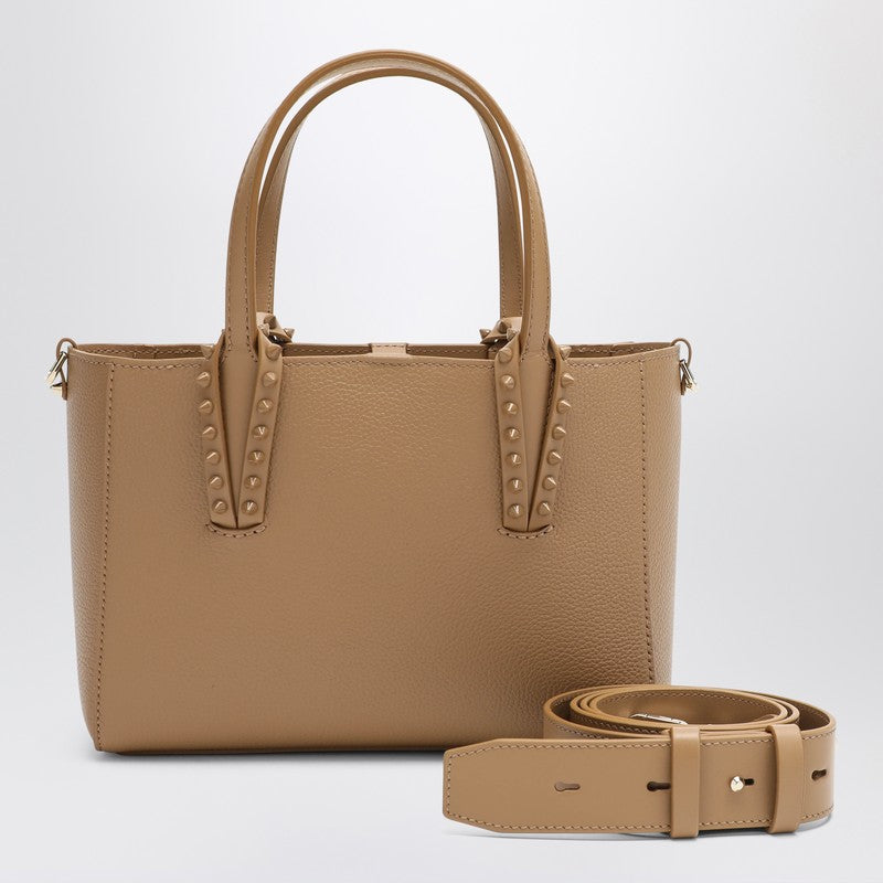 Christian Louboutin Beige Leather Cabata Mini Tote Bag Women