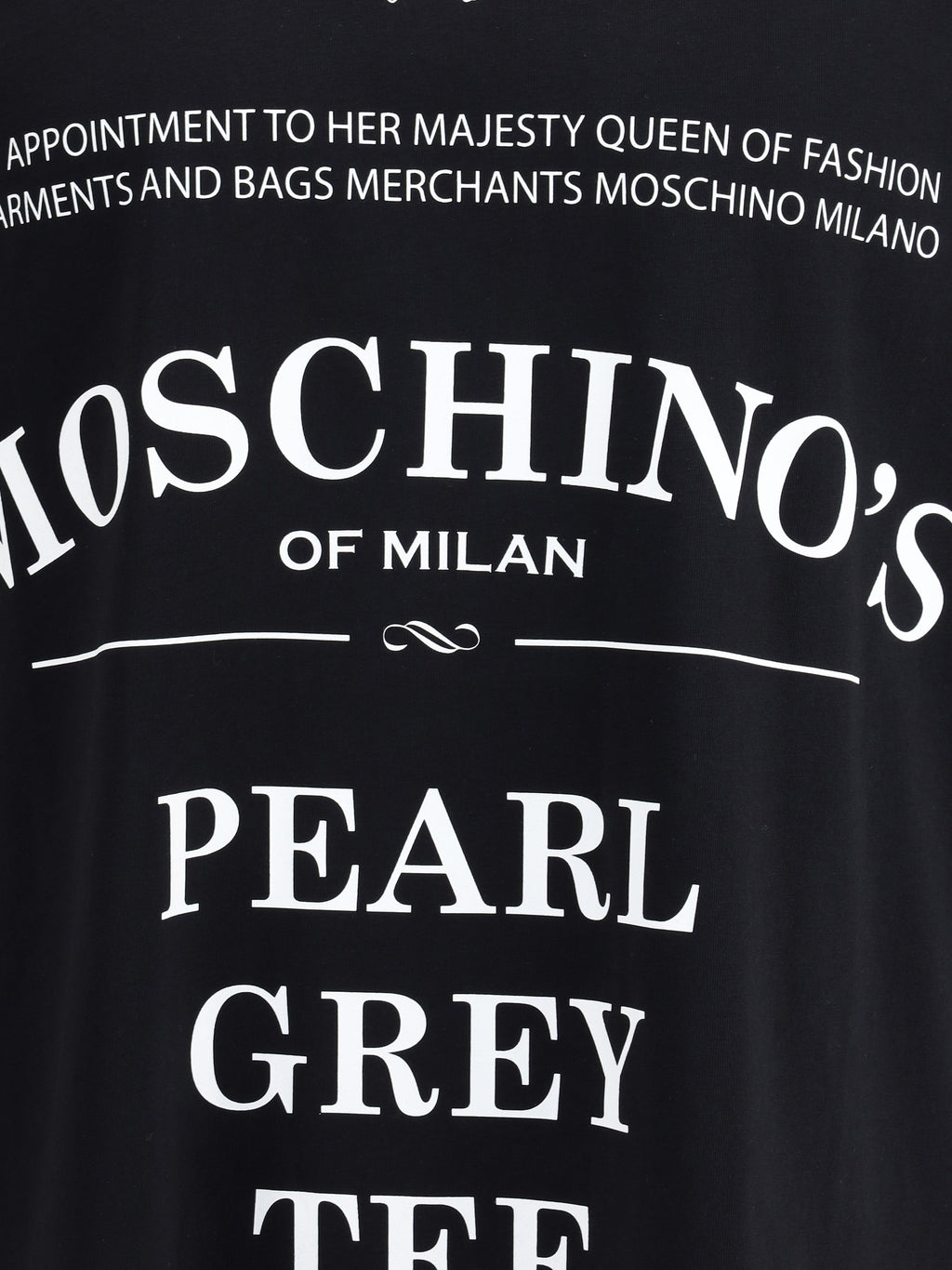 Moschino Men T-Shirt Whit Maxi Print