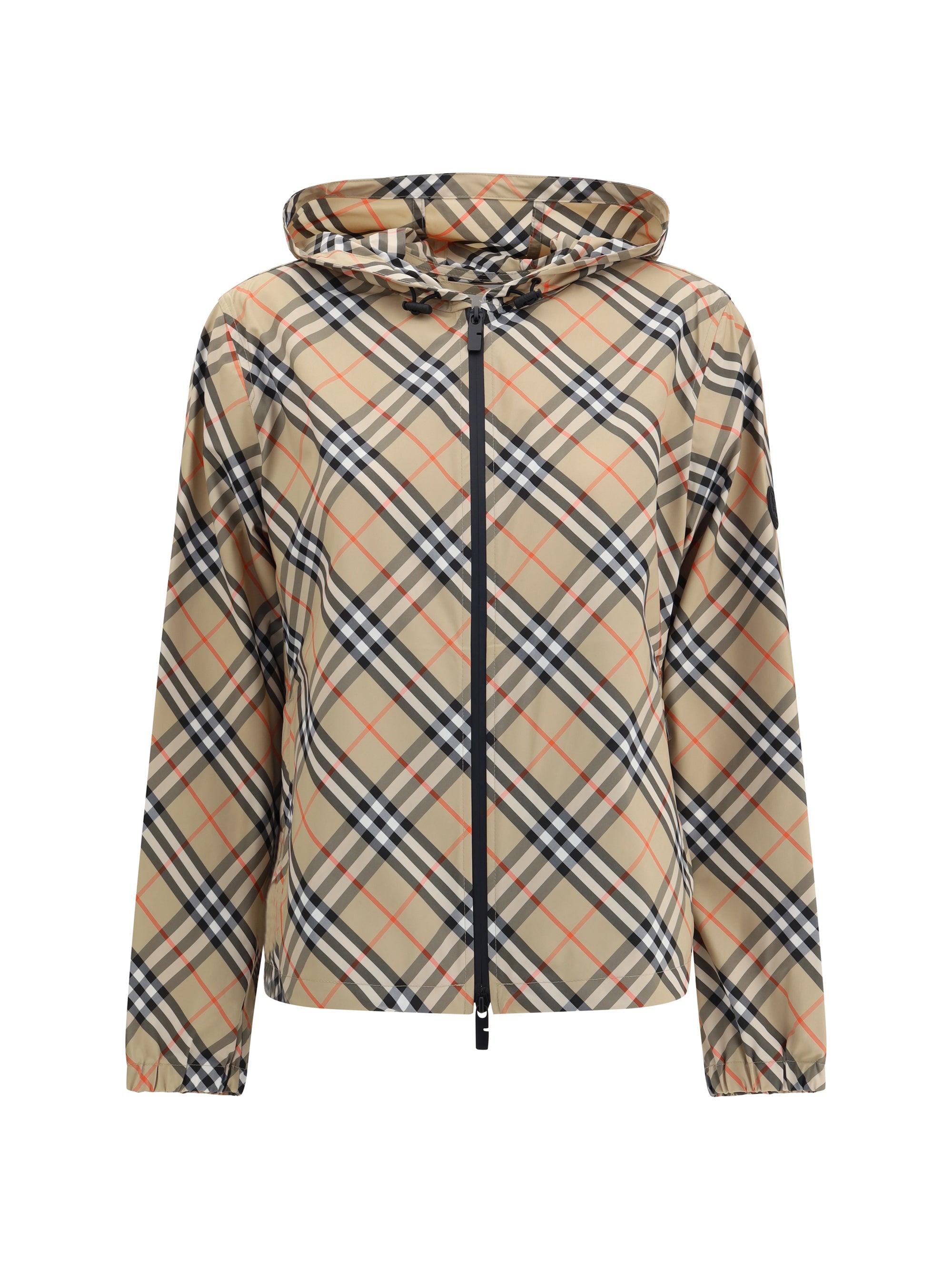 Burberry Women Archivio Check Waterproof Jacket