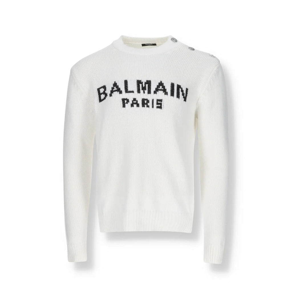 Balmain Cotton Logo Sweater Men