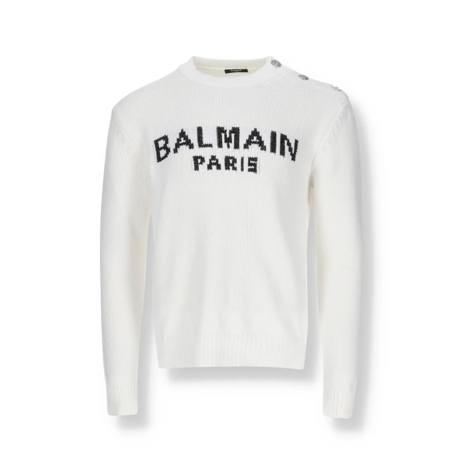 Balmain Cotton Logo Sweater Men