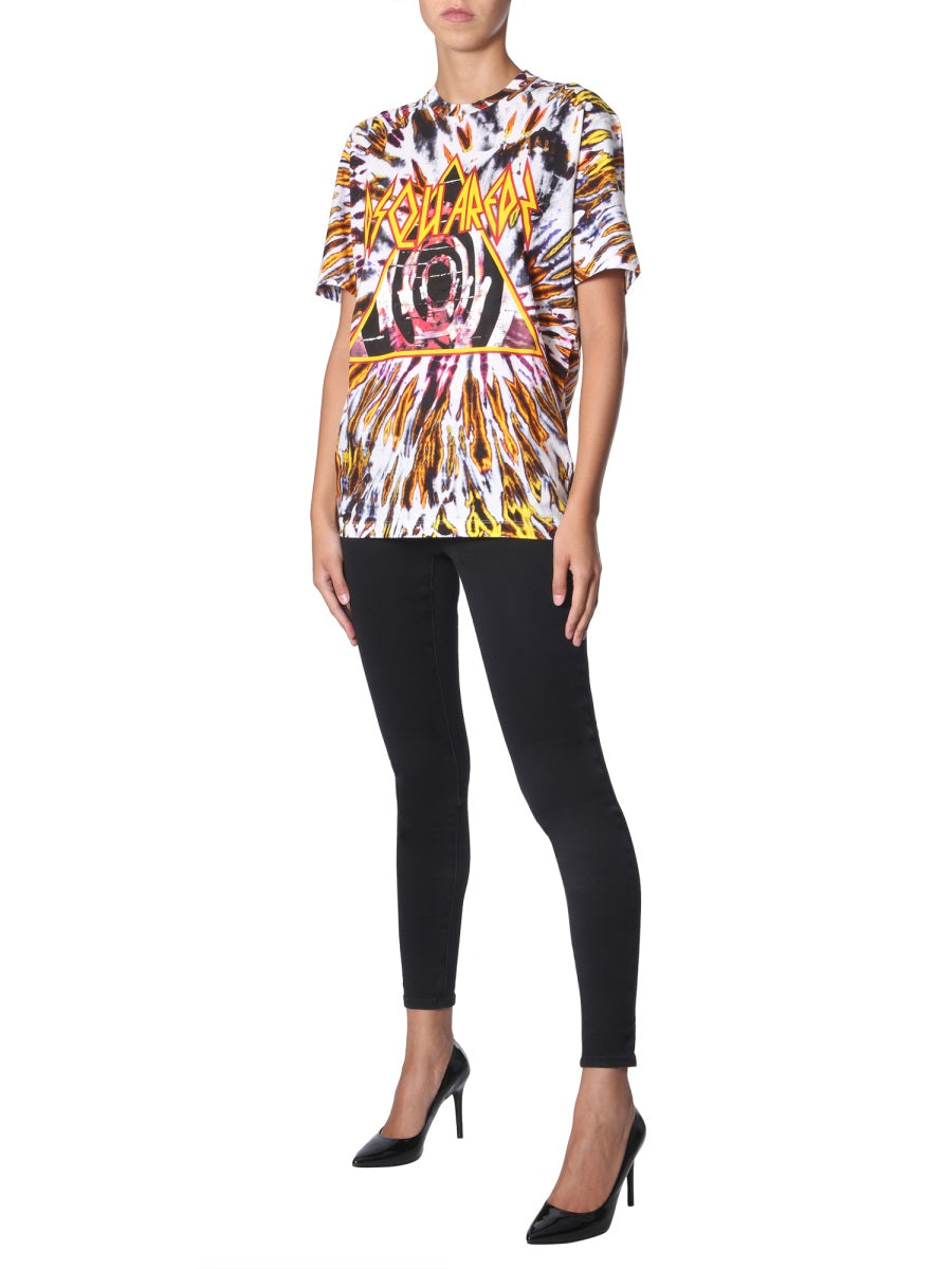Dsquared Women Tie And Dye Print T-Shirt