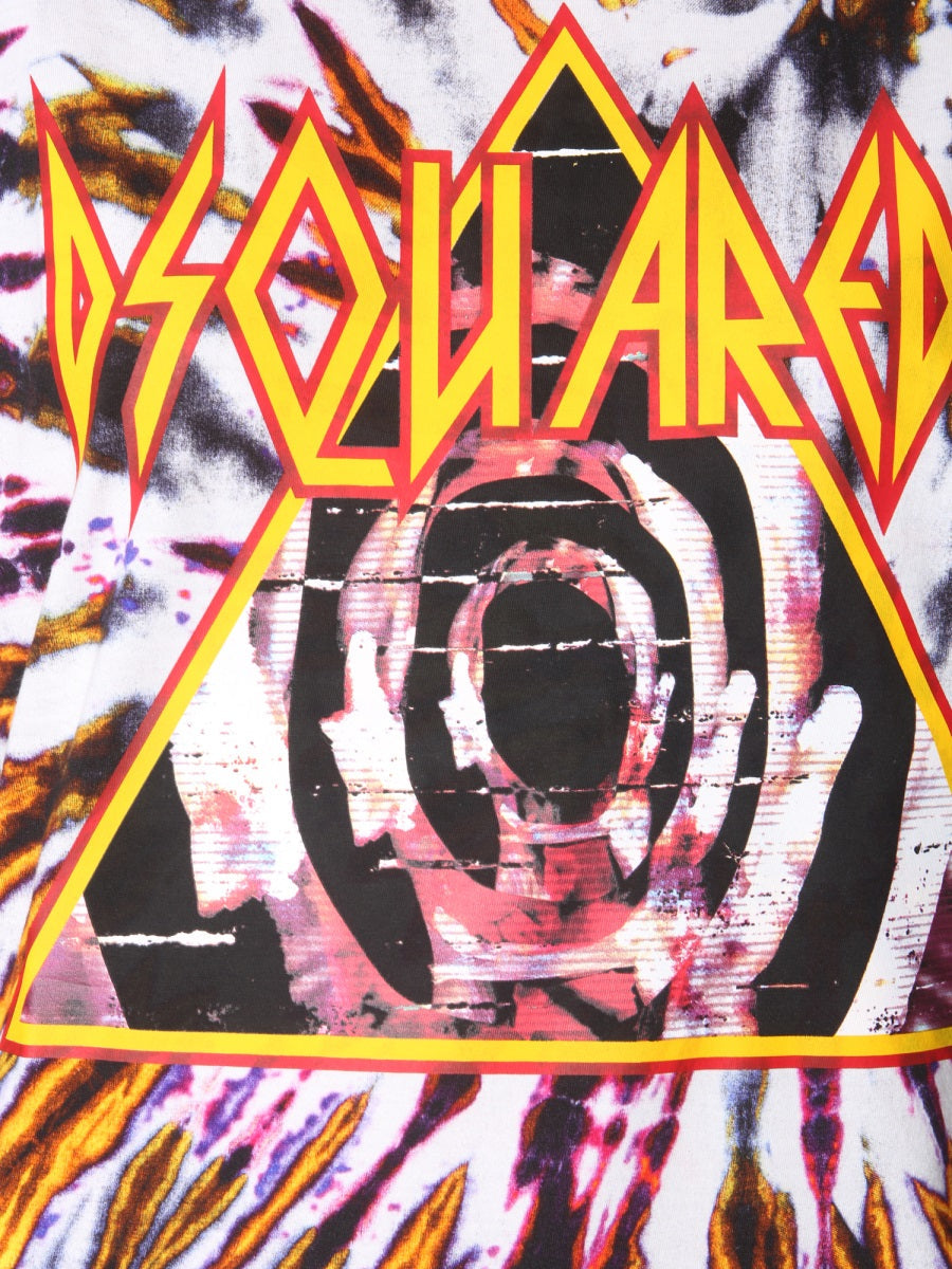 Dsquared Women Tie And Dye Print T-Shirt