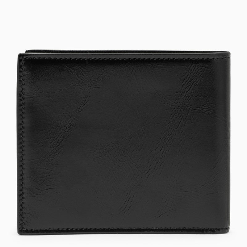 Saint Laurent Black Leather Bi-Fold Wallet Men