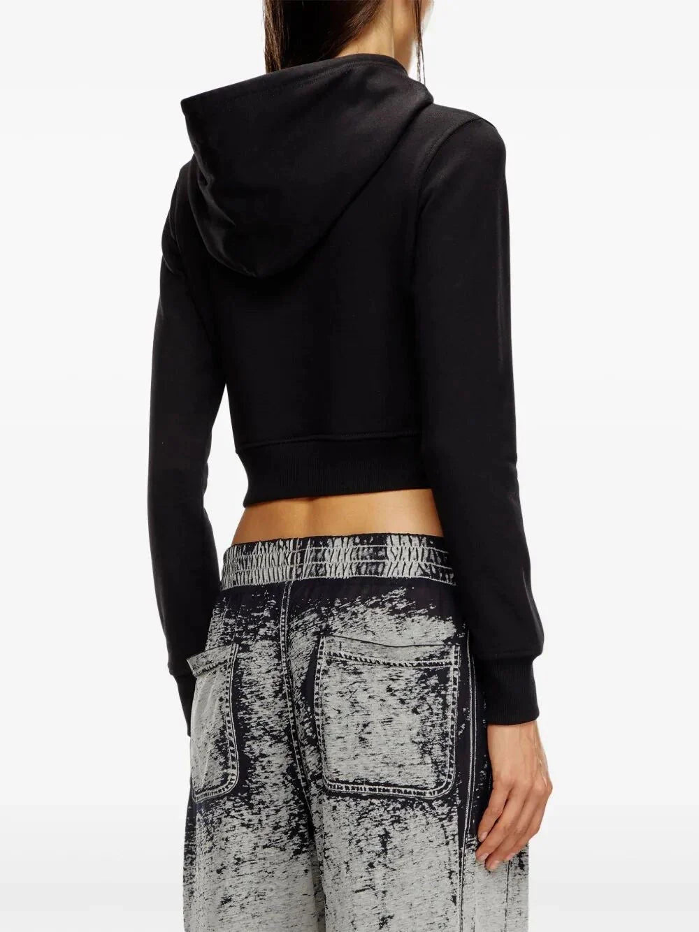 Diesel Women `F-Slimmy-Hood-Od` Hoodie With Cut-Out `Oval D` Logo