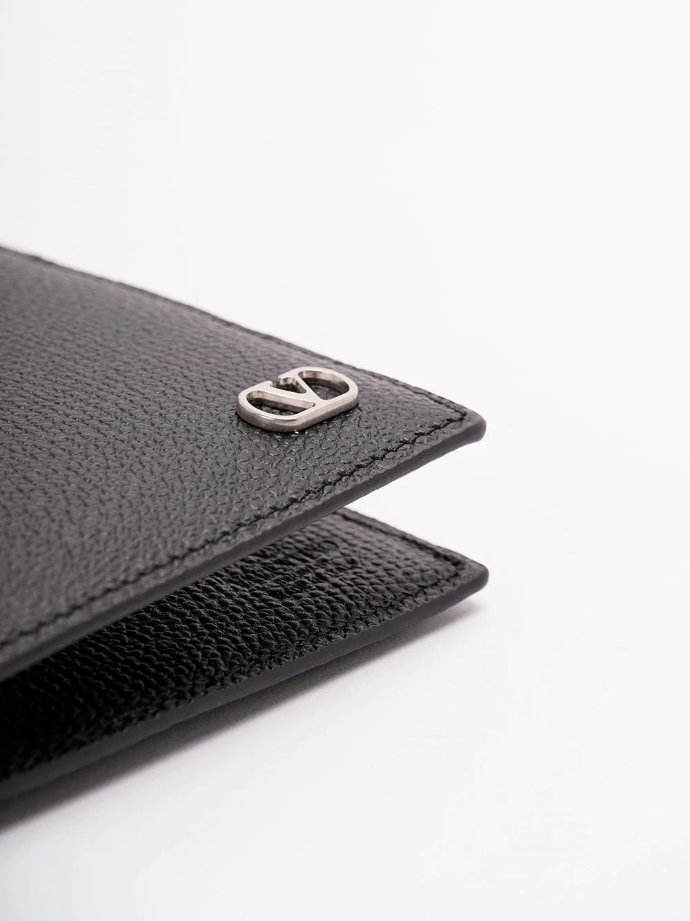 Valentino Garavani Men `Vlogo Signature` Leather Billfold Wallet