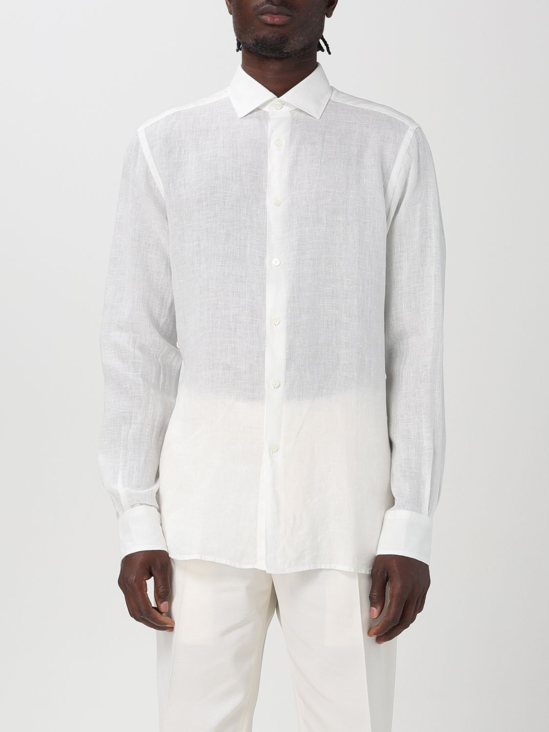 Zegna Shirt Men Sand