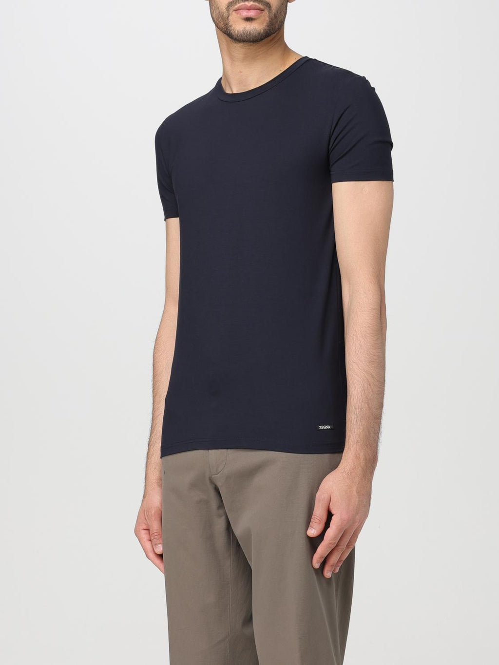 Zegna T-Shirt Men Blue