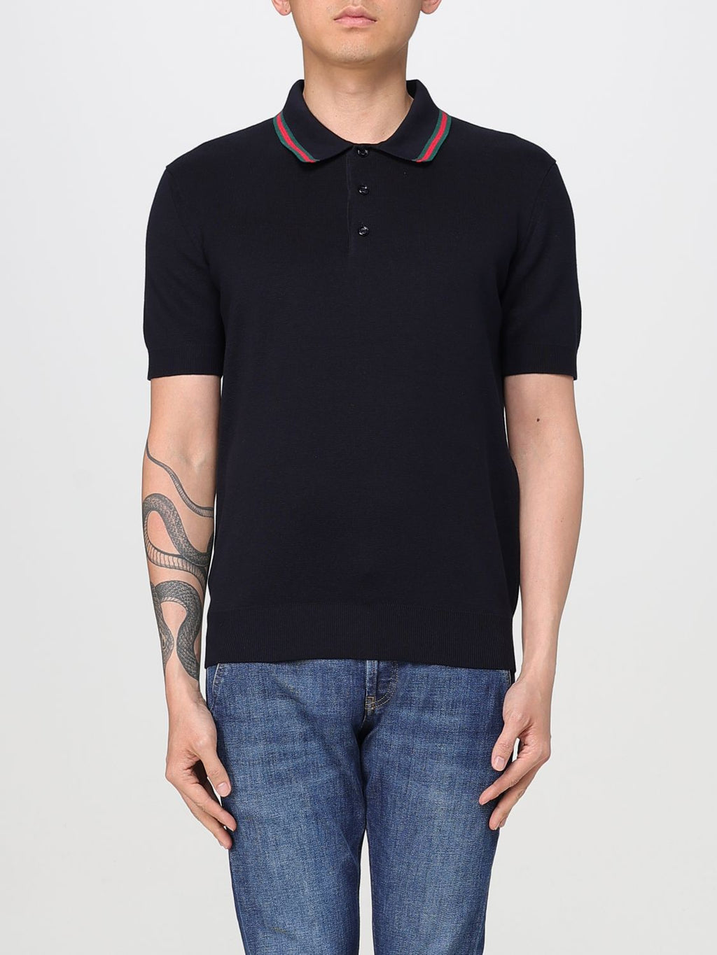 Gucci Polo Shirt Men Navy