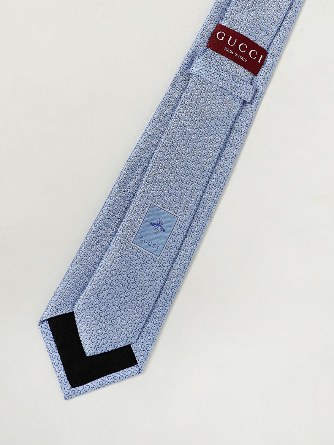 Gucci Tie Men Gnawed Blue
