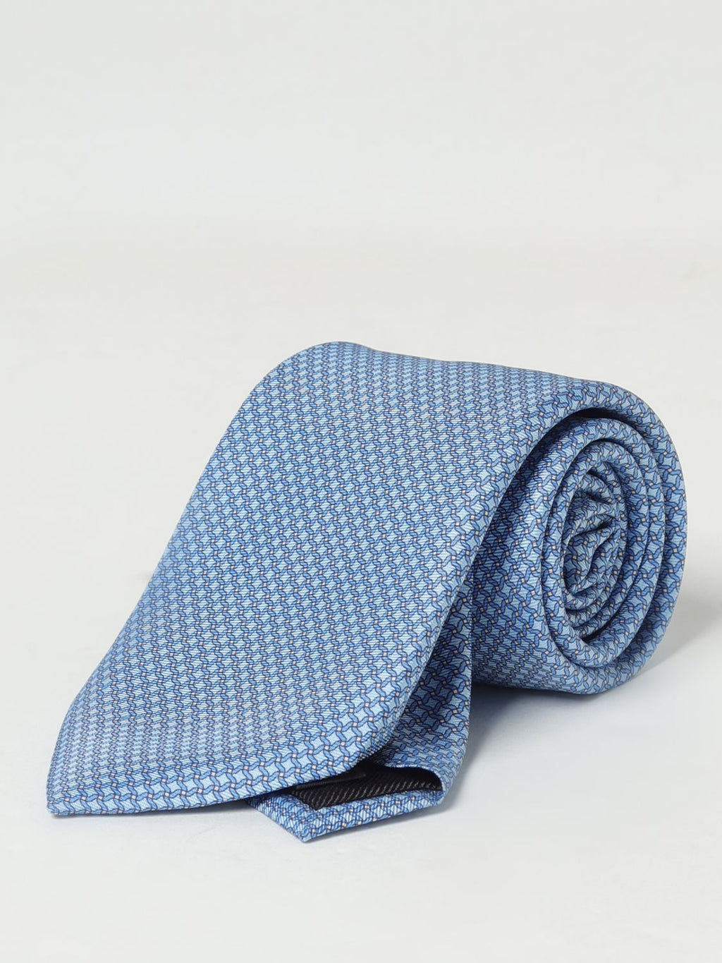 Zegna Tie Men Gnawed Blue