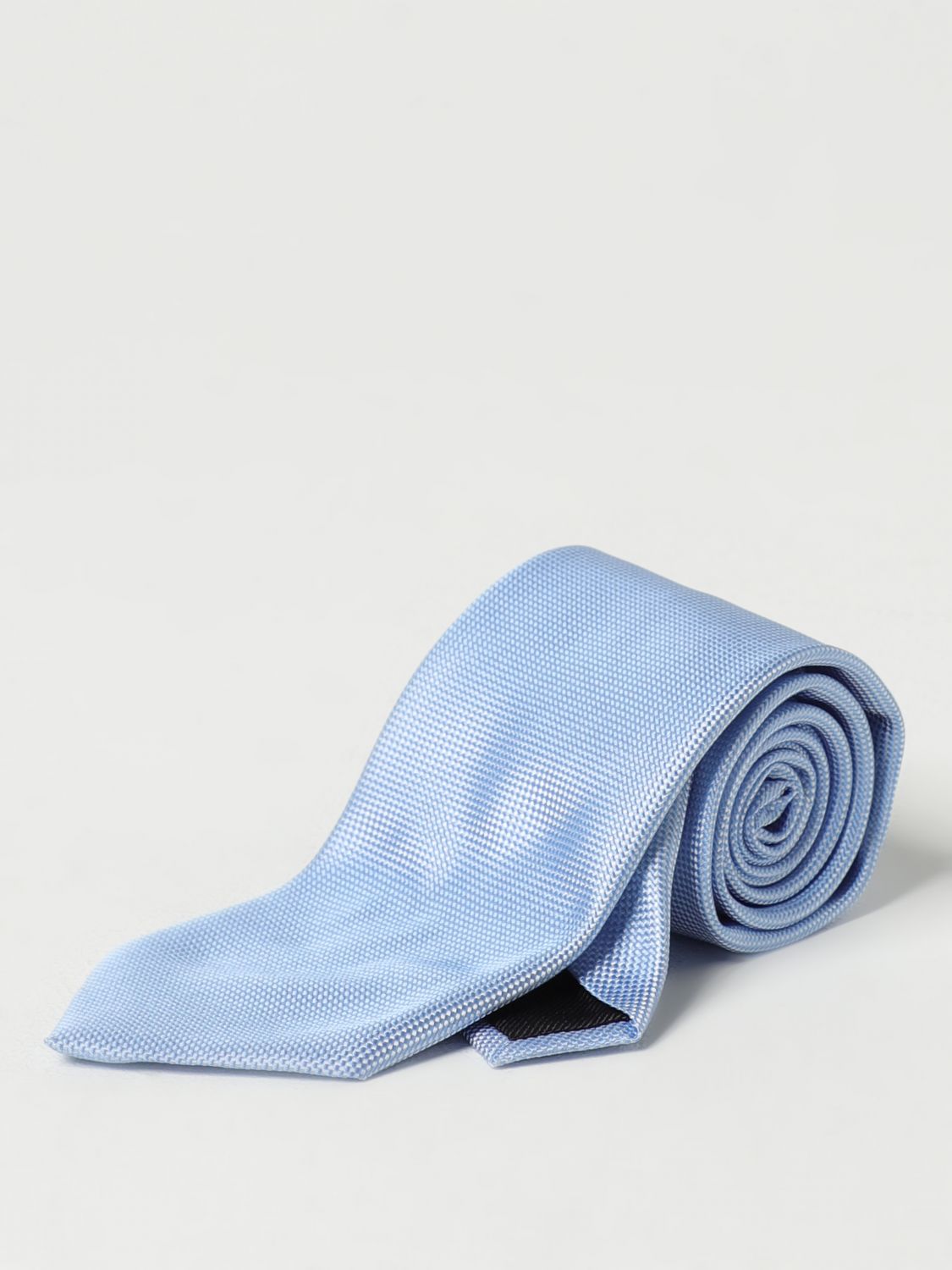 Zegna Tie Men Sky Blue