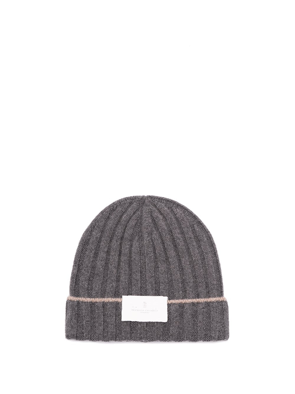 Brunello Cucinelli Men Cashmere Rib Knit Beanie