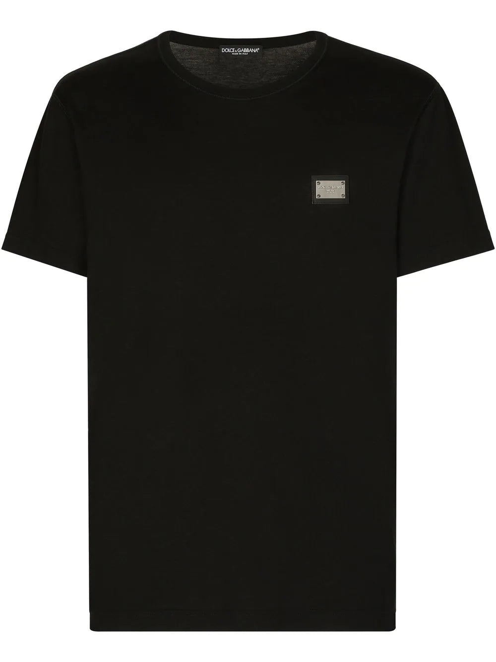 Dolce & Gabbana Men T-Shirt With Logo Plaque