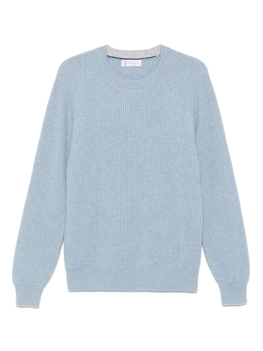 Brunello Cucinelli Men English Rib Knit Sweater