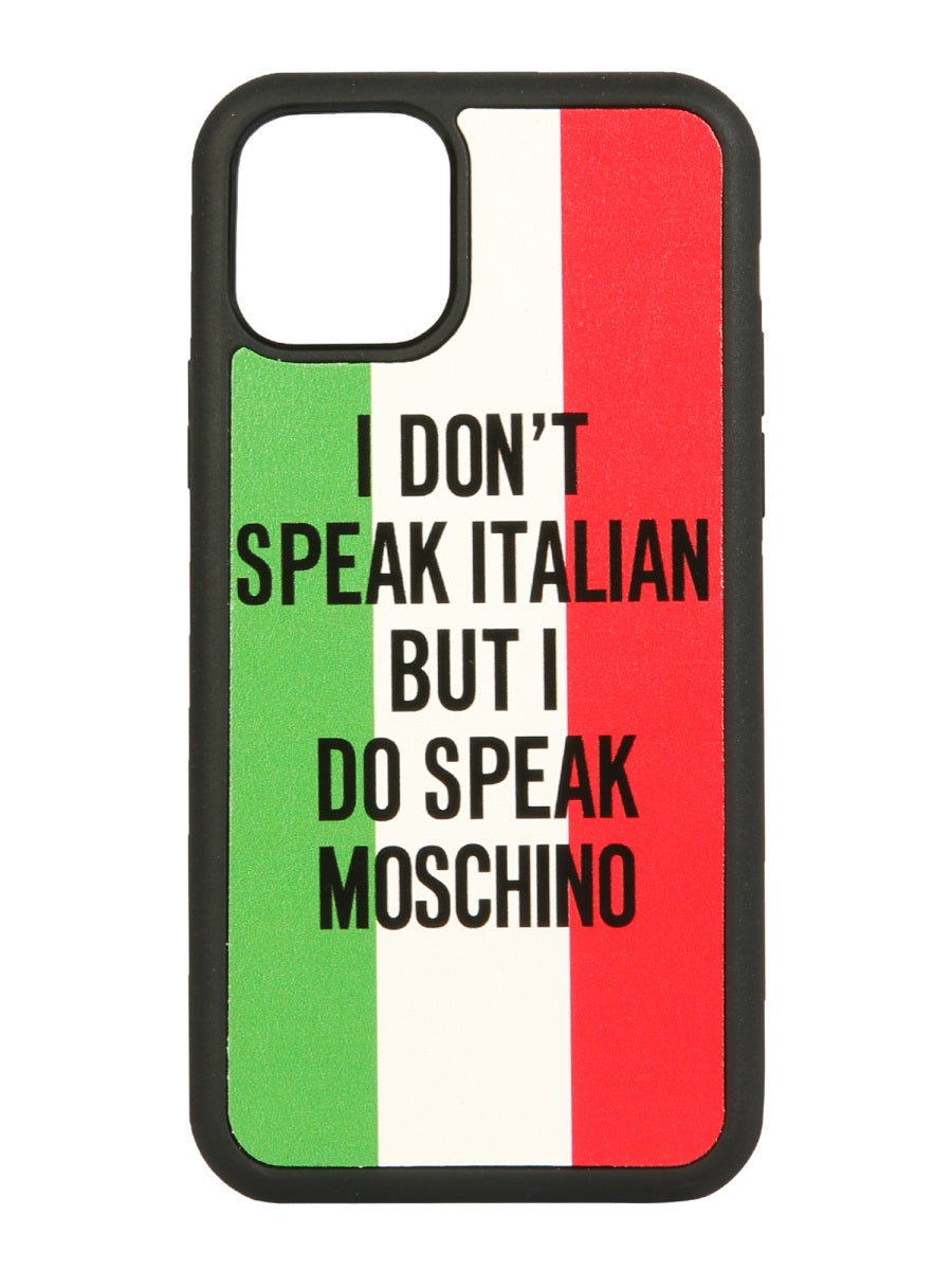 Moschino Unisex Iphone 11 Pro Italian Slogan Cover