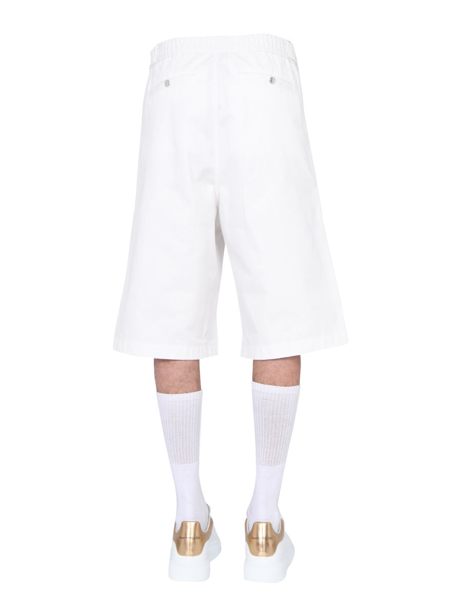 Alexander Mcqueen Men Japanese Gabardine Shorts
