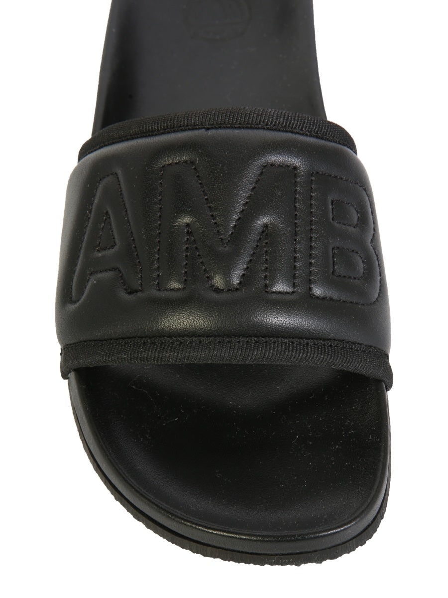 Ambush Women Leather Slide Sandals
