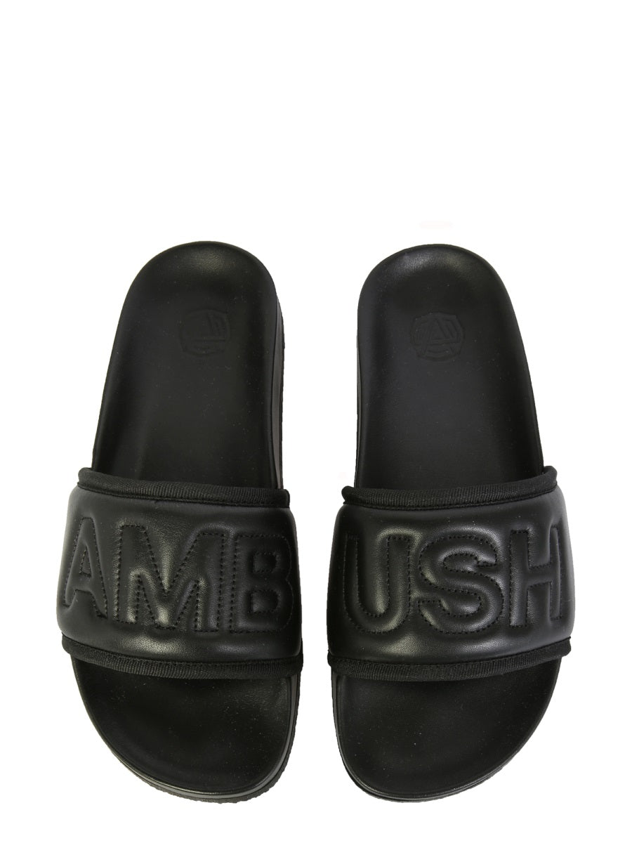 Ambush Women Leather Slide Sandals