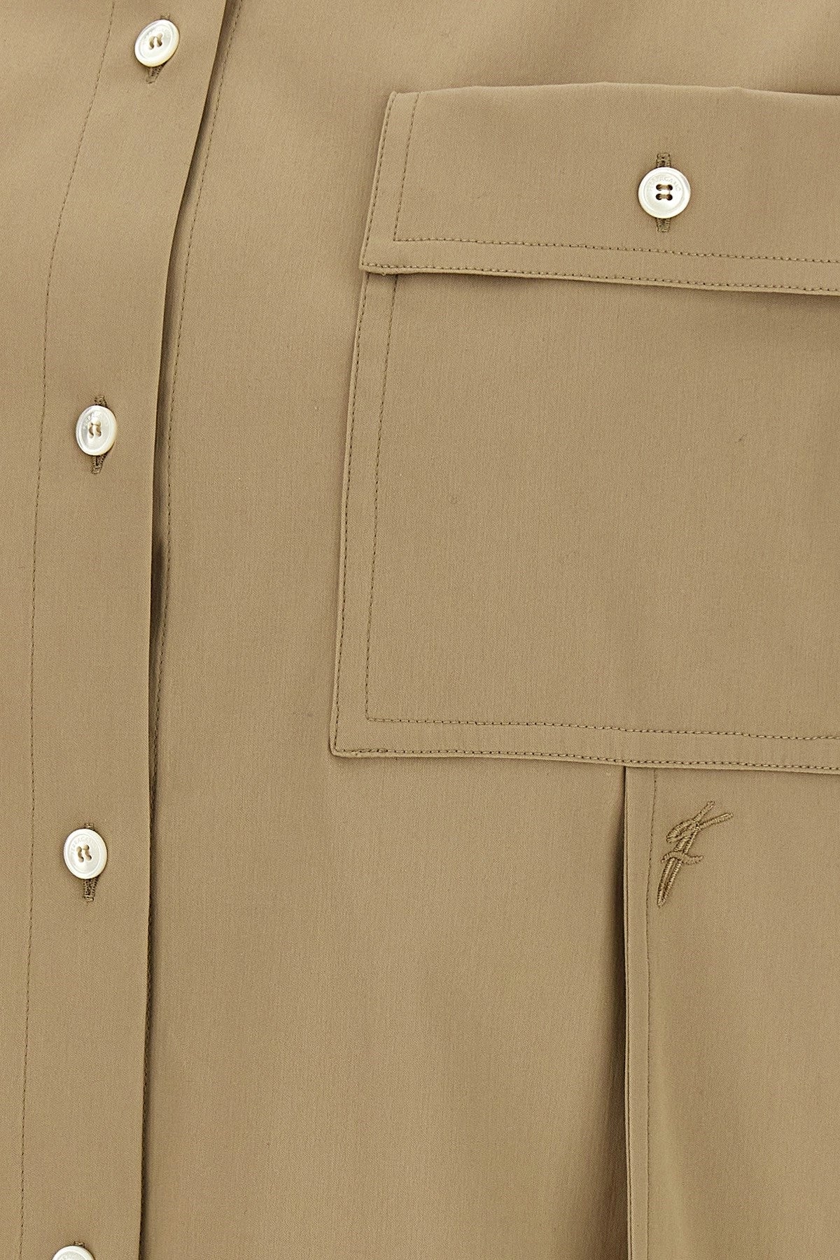 Camisa Ferragamo Feminina Pannelli