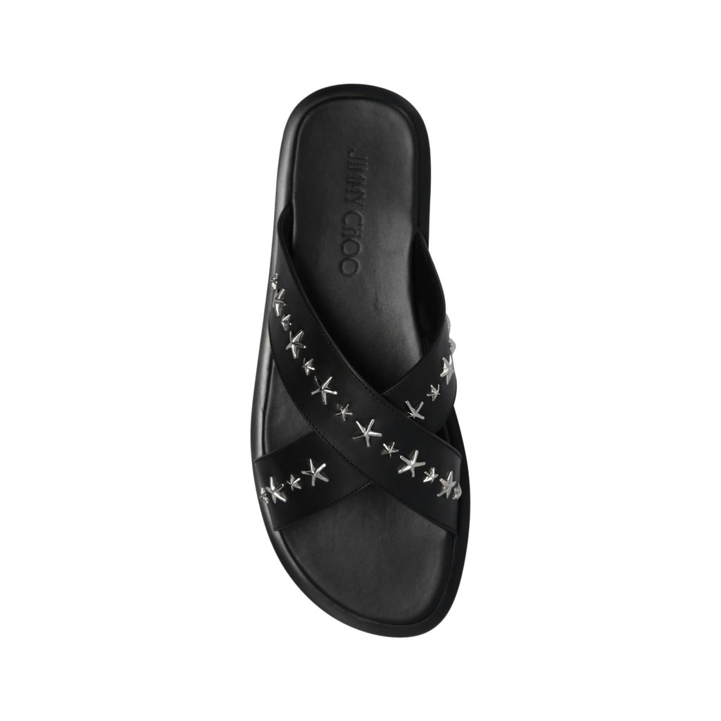 Jimmy Choo Palmo Leather Sandals Men