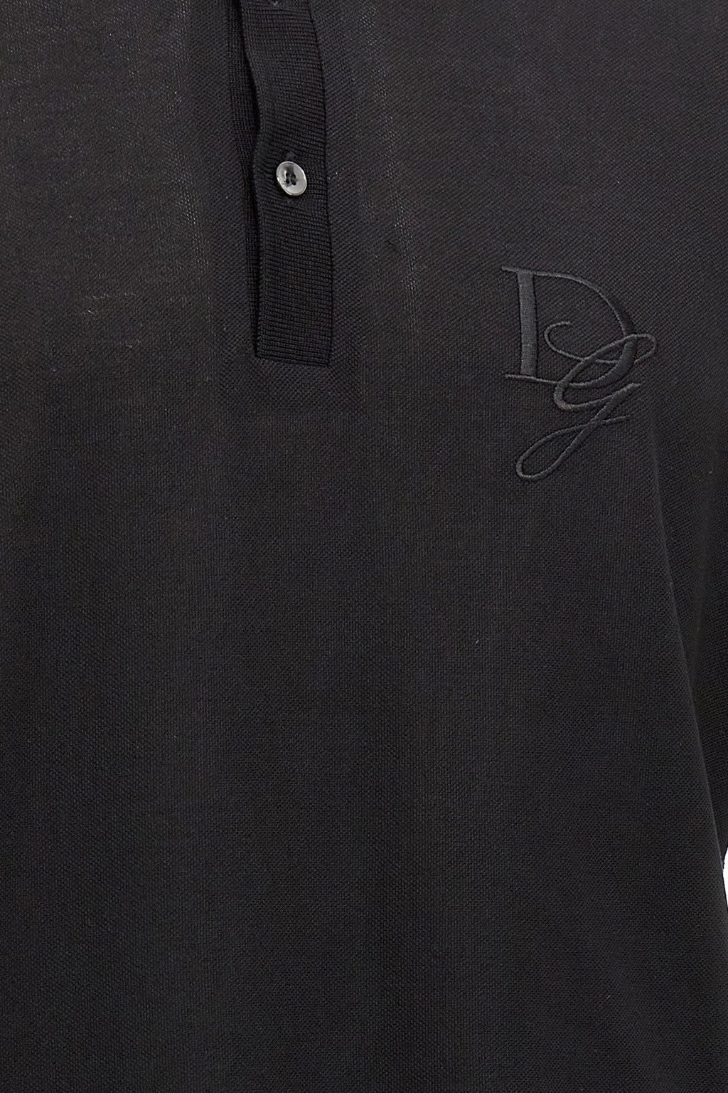 Dolce & Gabbana Men Logo Embroidery Polo Shirt